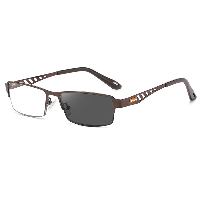 METAL BUSINESS ULTRALIGHT ANTI-BLUE LIGHT PHOTOCHROMIC READING GLASSES