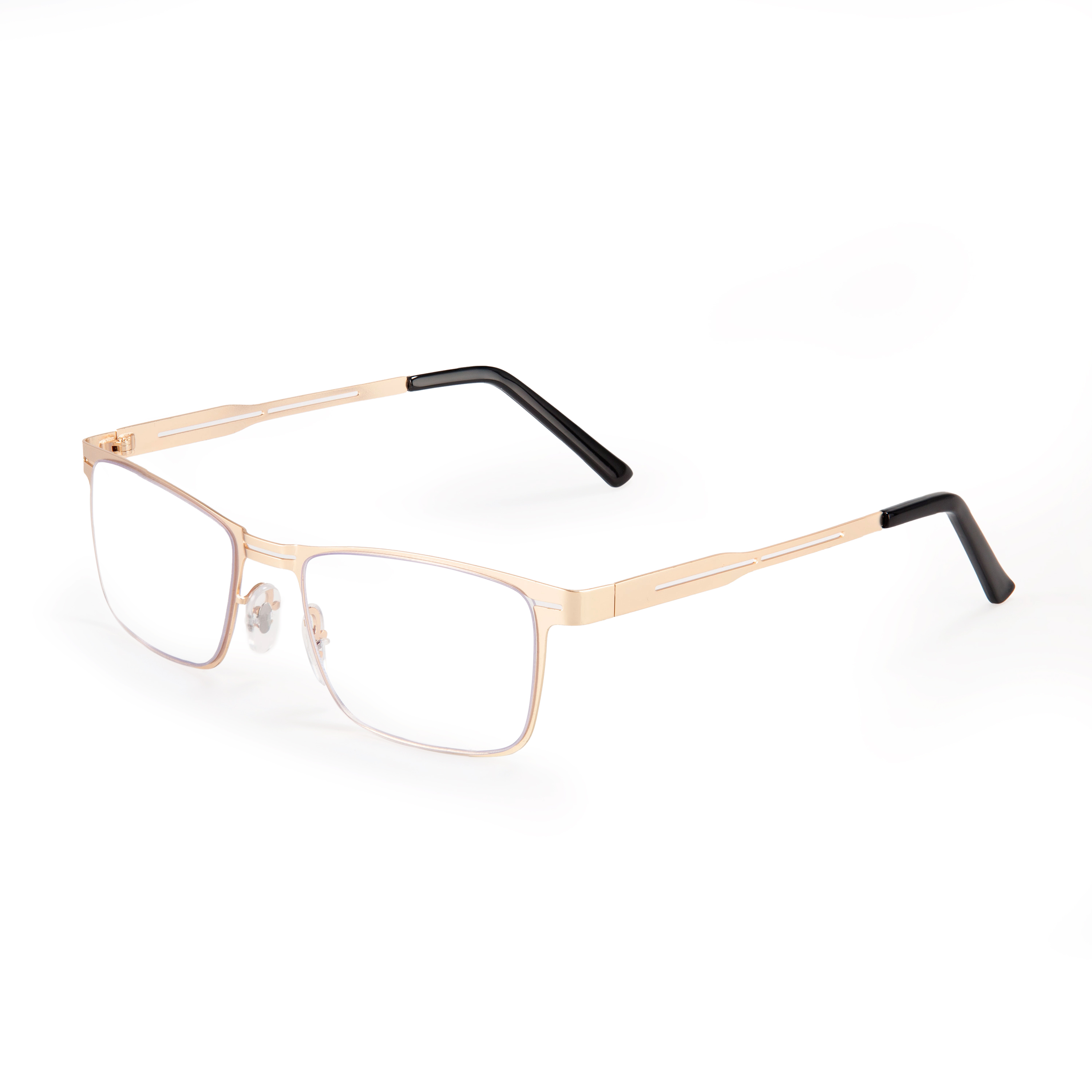 FASHION BUSINESS METAL LARGE FRAME MULTIFOCAL PHOTOCHROMIC GLASSES