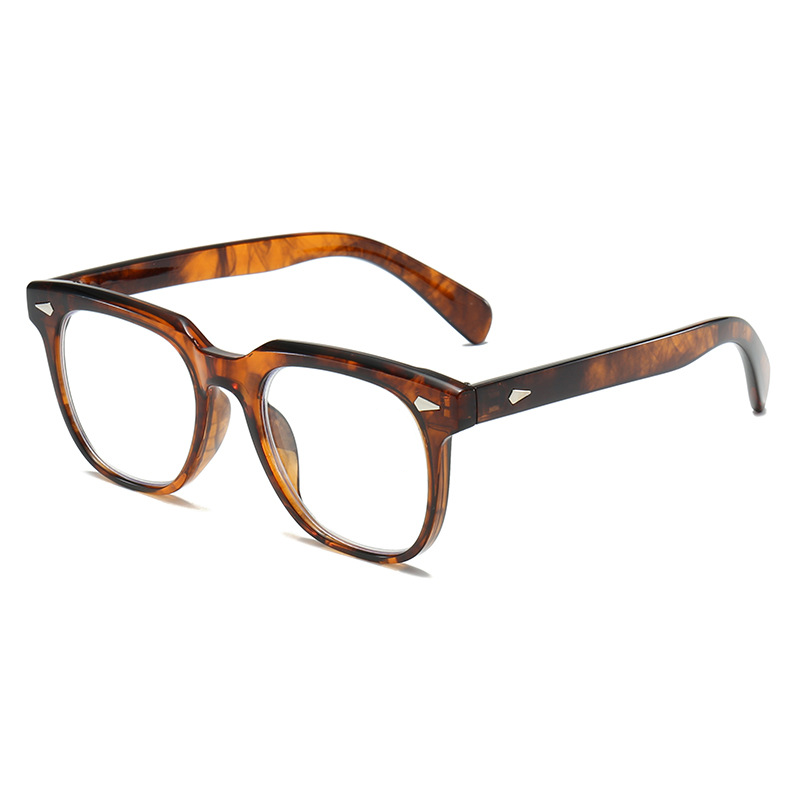 RETRO LARGE FRAME JELLY FLOWER ANTI-BLUE LIGHT READING GLASSES