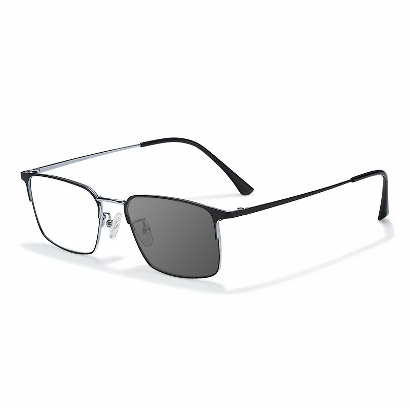MEN'S HALF-FRAME PURE TITANIUM DEMAGNETIZING GLASSES