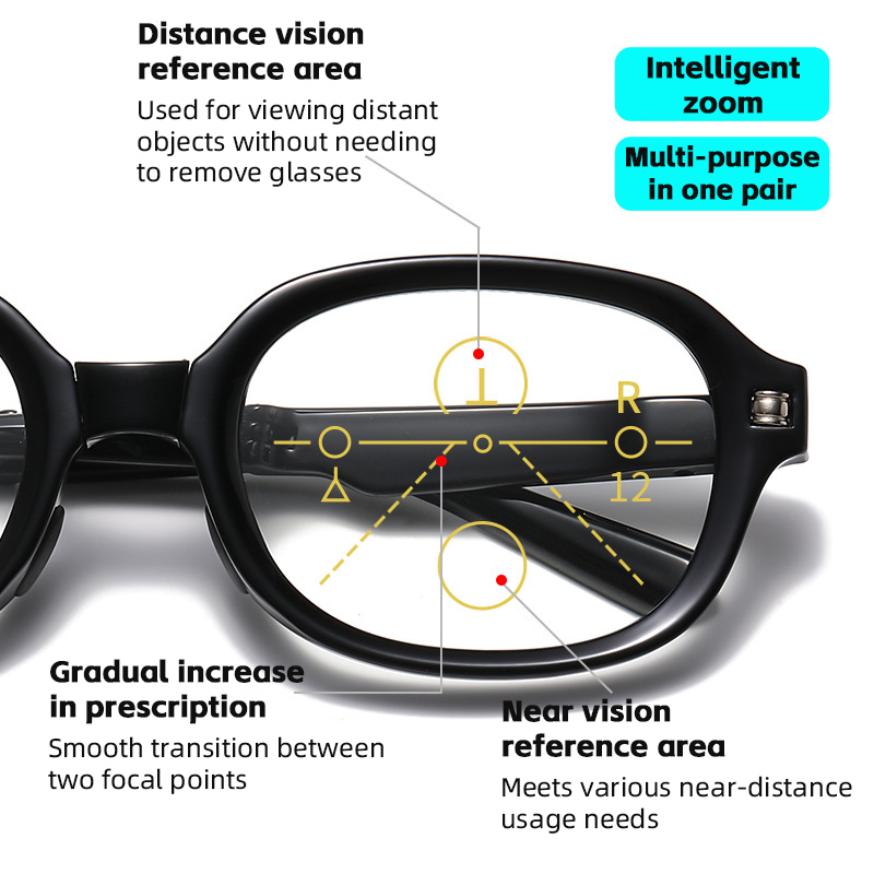 CASUAL PORTABLE FOLDABLE PHOTOCHROMIC READING GLASSES