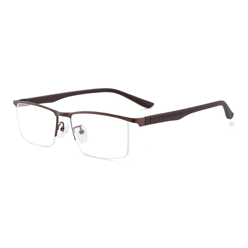 HALF-FRAME METAL ELASTIC BLUE LIGHT BLOCKING READING GLASSES