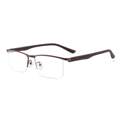 HALF-FRAME METAL ELASTIC BLUE LIGHT BLOCKING READING GLASSES