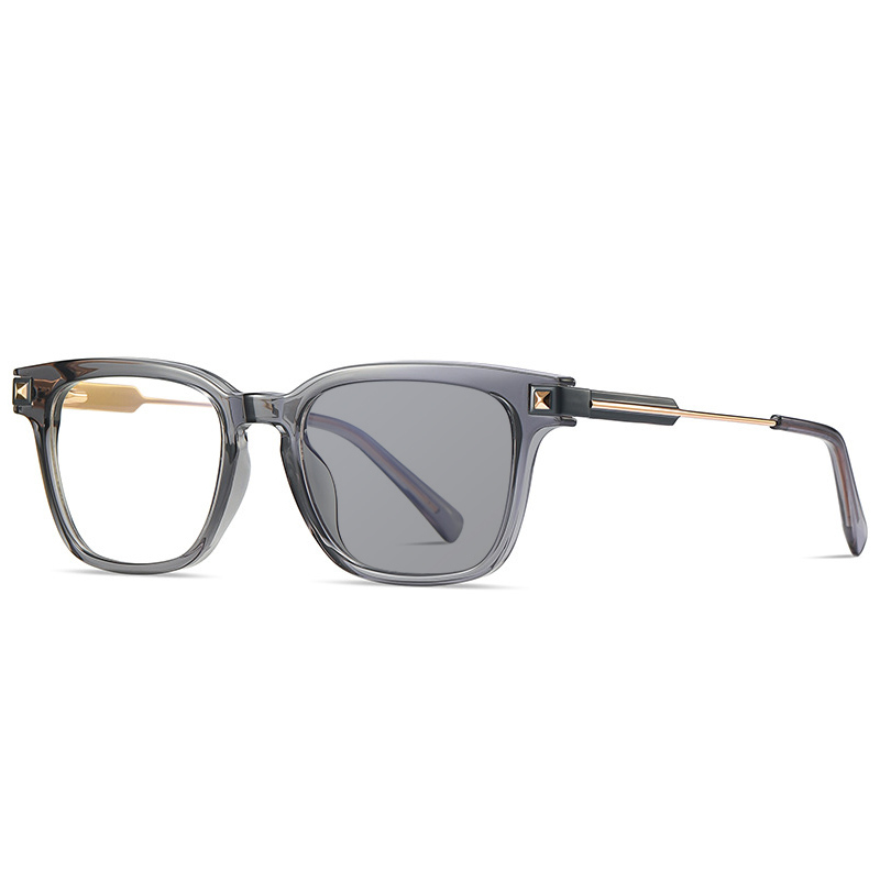 SQUARE METAL COLOR-CHANGING MULTIFOCAL READING GLASSES