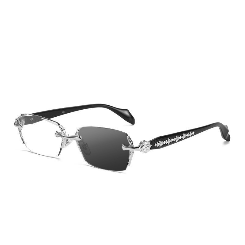 FRAMELESS CROSS-CUT BLUE LIGHT PROTECTION PHOTOCHROMIC READING GLASSES