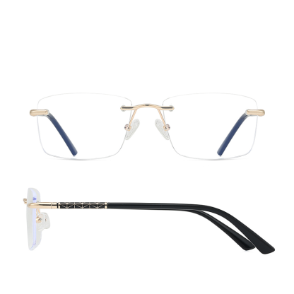 CUT EDGE FRAMELESS BUSINESS ANTI-BLUE LIGHT READING GLASSES