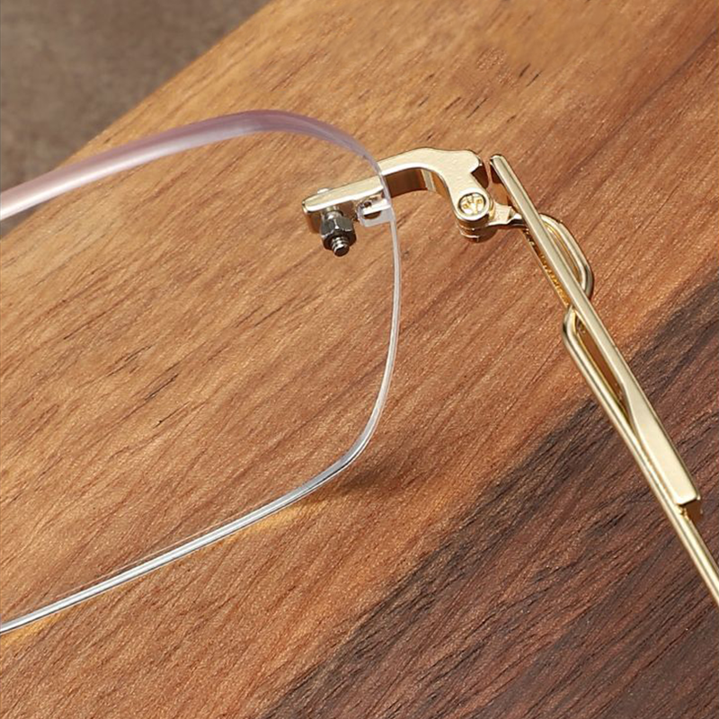 FRAMELESS METAL BUSINESS ULTRALIGHT ANTI-BLUE LIGHT READING GLASSES