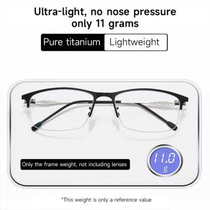MEN'S HIGH-DEFINITION NEAR AND FAR DUAL-PURPOSE COLOR-CHANGING READING GLASSES