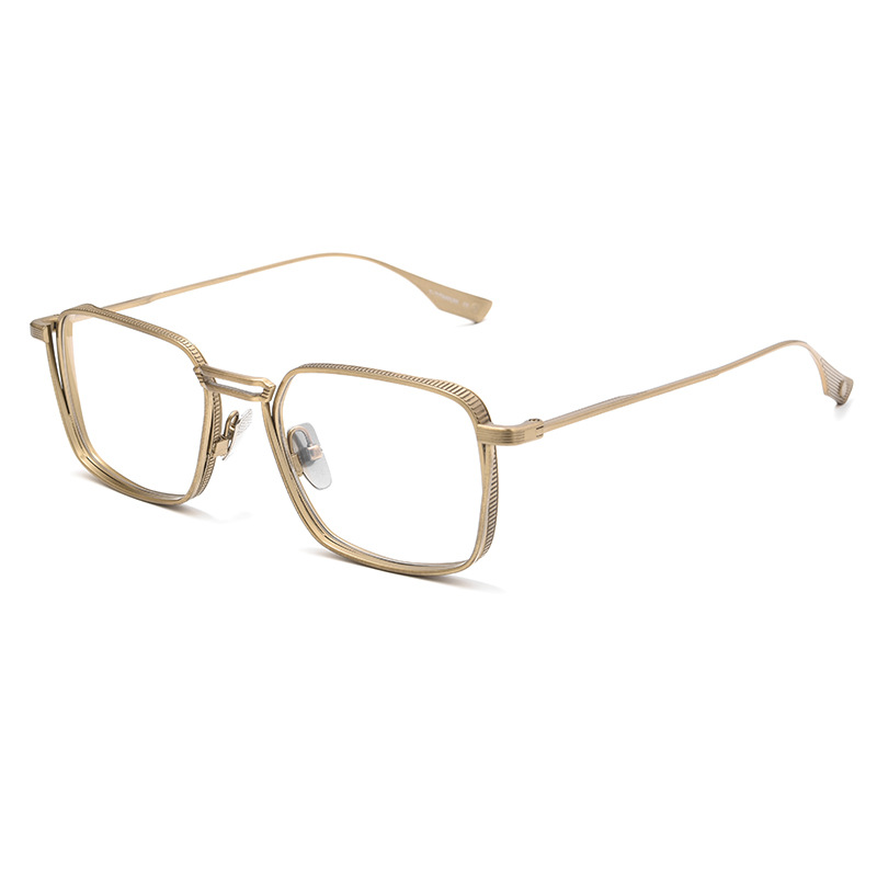 FASHIONABLE METAL GOTHIC SQUARE ANTI-BLUE LIGHT READING GLASSES