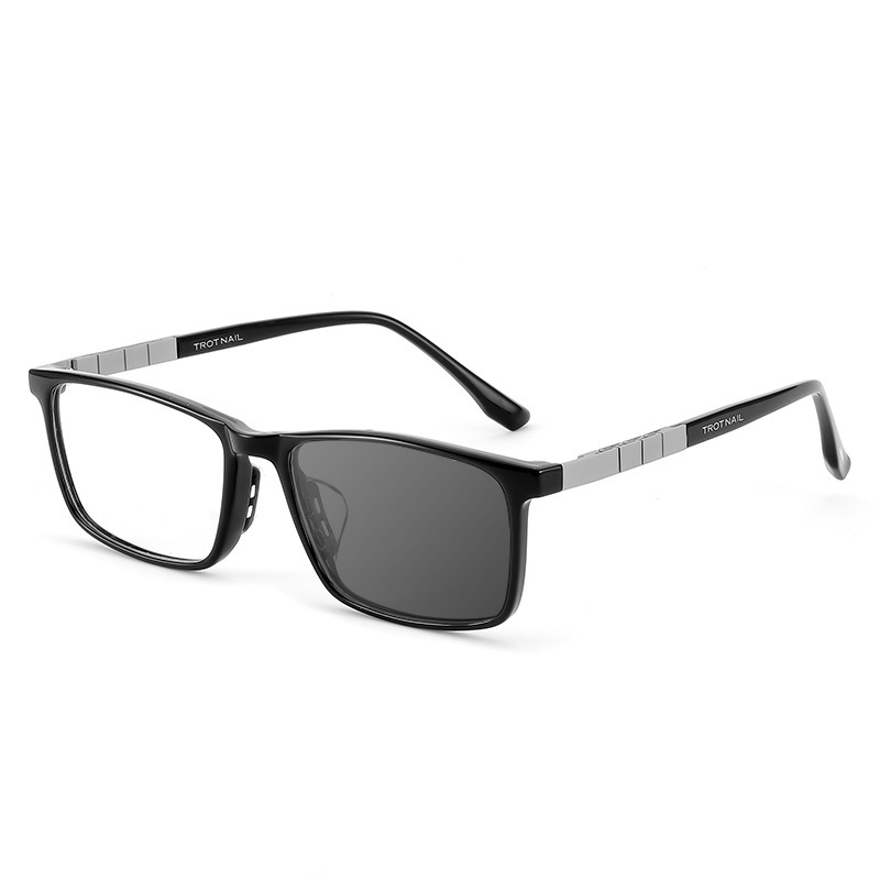 SQUARE ULTRA-LIGHT PURE TITANIUM COLOR-CHANGING MULTI-FOCAL READING GLASSES