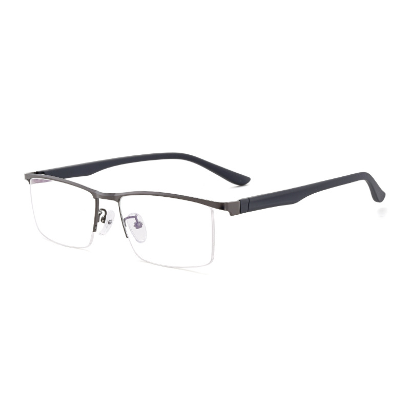 HALF-FRAME METAL ELASTIC BLUE LIGHT BLOCKING READING GLASSES