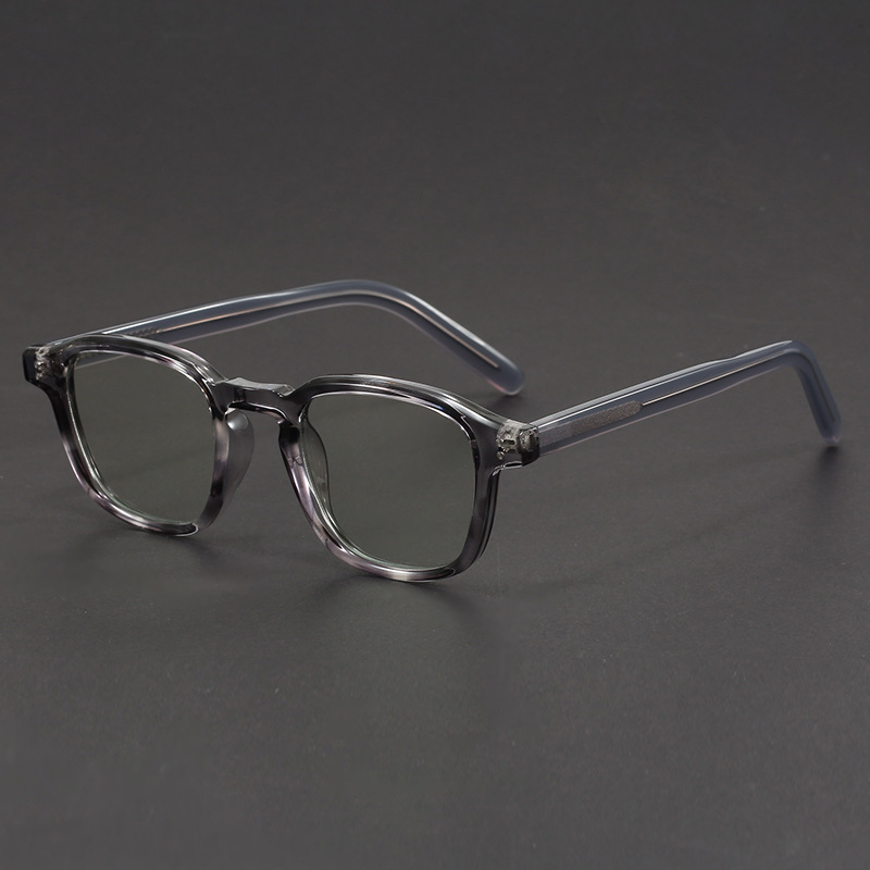 Prescription Glasses - Timeless Square Acetate Frames in Smoky