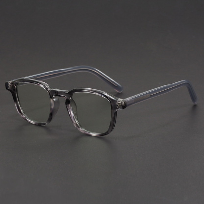 Prescription Glasses - Timeless Square Acetate Frames in Smoky