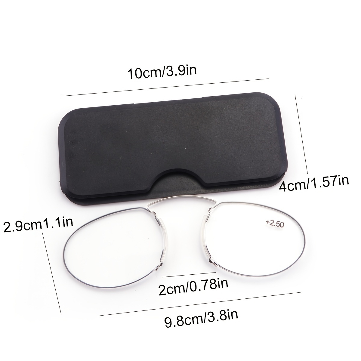 MINI PORTABLE NOSE CLIP READING GLASSES