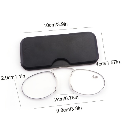MINI PORTABLE NOSE CLIP READING GLASSES