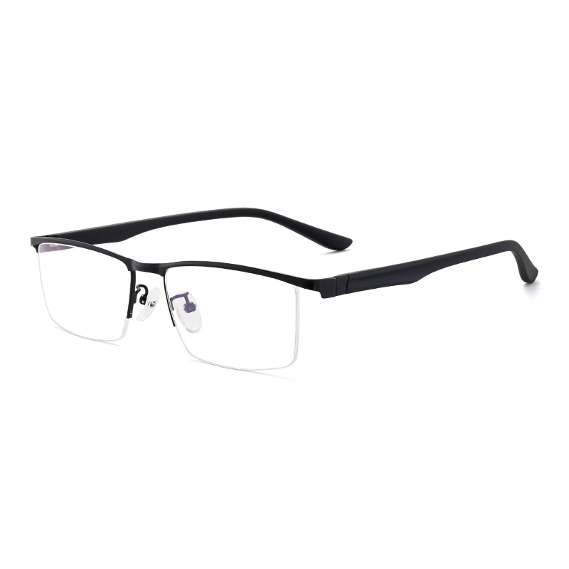 HALF-FRAME METAL ELASTIC BLUE LIGHT BLOCKING READING GLASSES