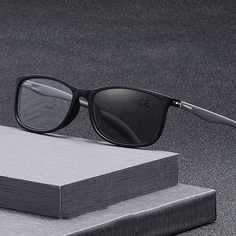 ULTRA-LIGHT RETRO COLOR-CHANGING MULTI-FOCAL READING GLASSES