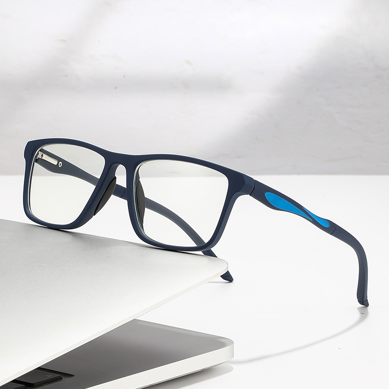 MEN'S RETRO SQUARE FRAME SPORTS ANTI-BLUE LIGHT PHOTOCHROMIC READING G
