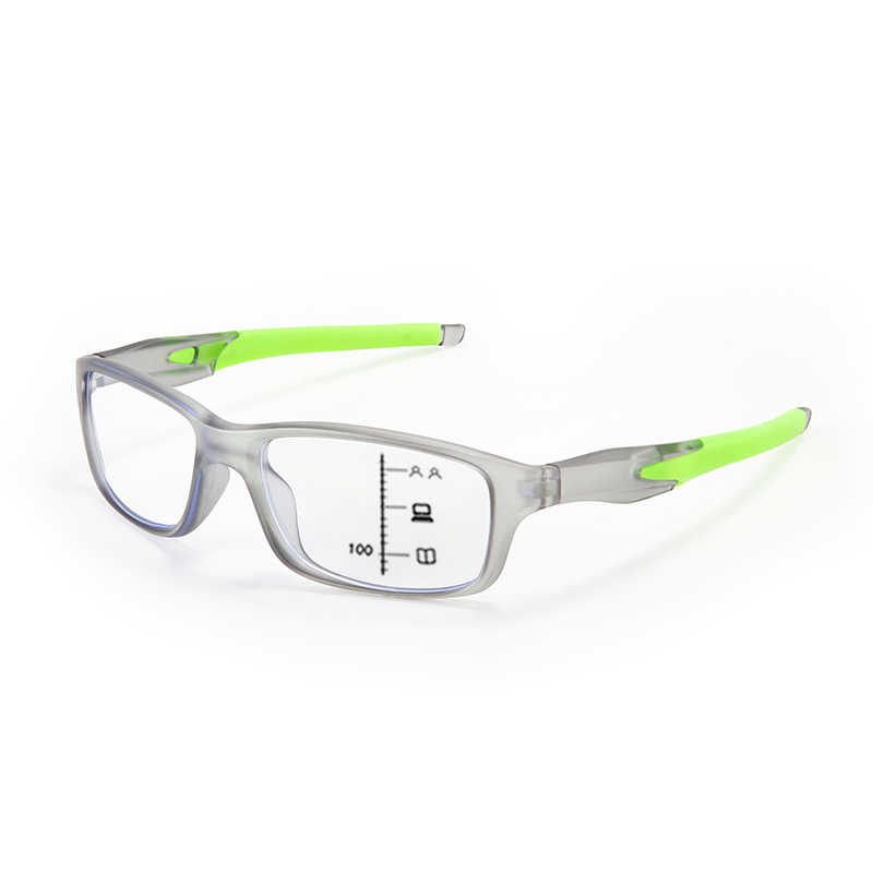 MEN'S RETRO SQUARE FRAME SPORTS ANTI-BLUE LIGHT PHOTOCHROMIC READING GLASSES