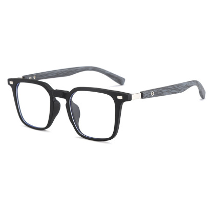 CLASSIC WOOD GRAIN LARGE FRAME ANTI-BLUE LIGHT READING GLASSES