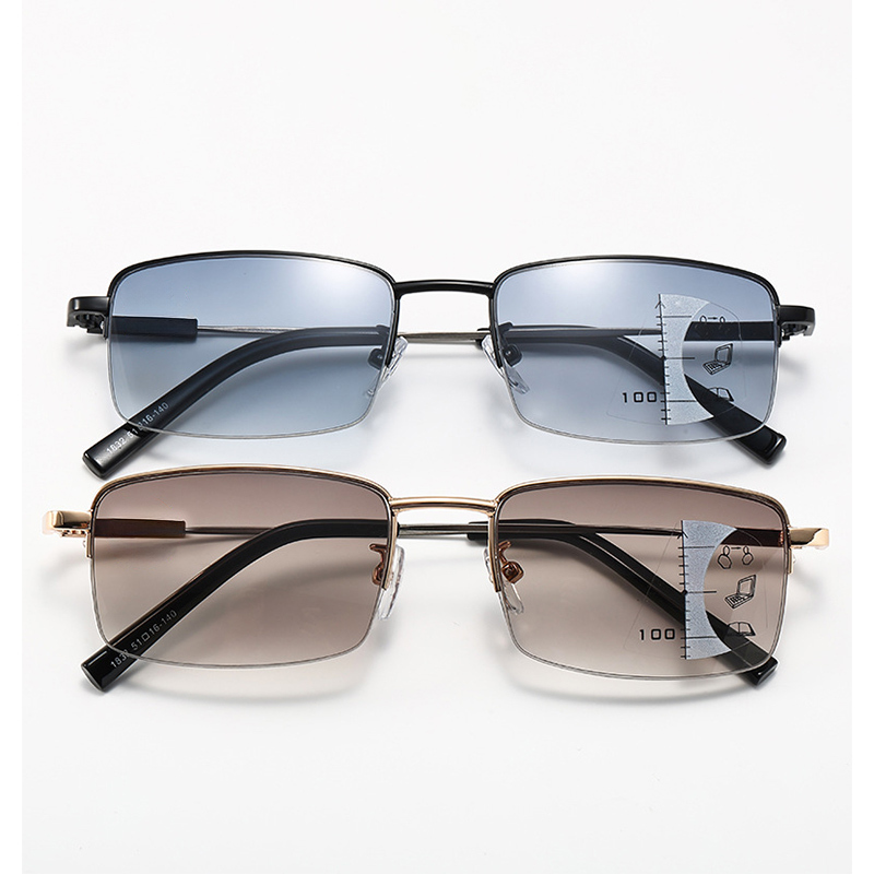 CASUAL PROGRESSIVE MULTIFOCAL COLOR CHANGING READING GLASSES