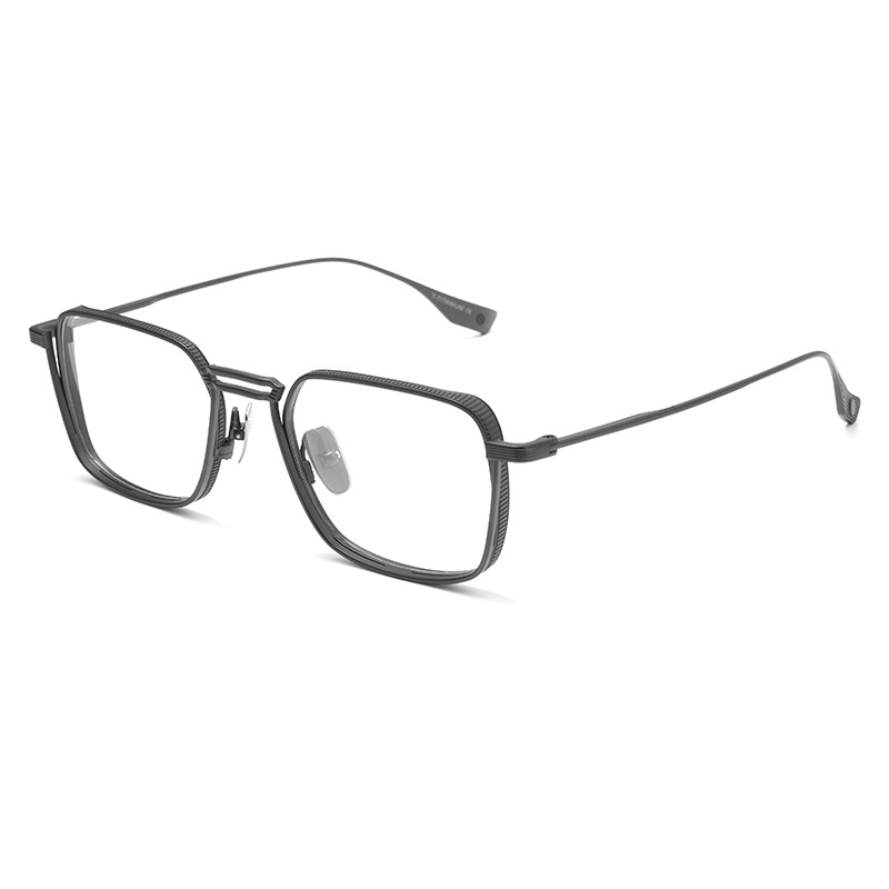 FASHIONABLE METAL GOTHIC SQUARE ANTI-BLUE LIGHT READING GLASSES