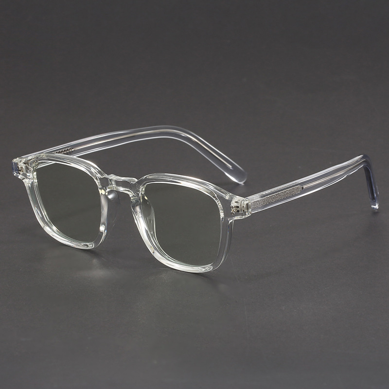 Prescription Glasses - Timeless Square Acetate Frames in Smoky