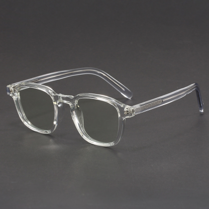 Prescription Glasses - Timeless Square Acetate Frames in Smoky