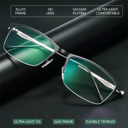 MEN'S HIGH-DEFINITION NEAR AND FAR DUAL-PURPOSE COLOR-CHANGING READING GLASSES