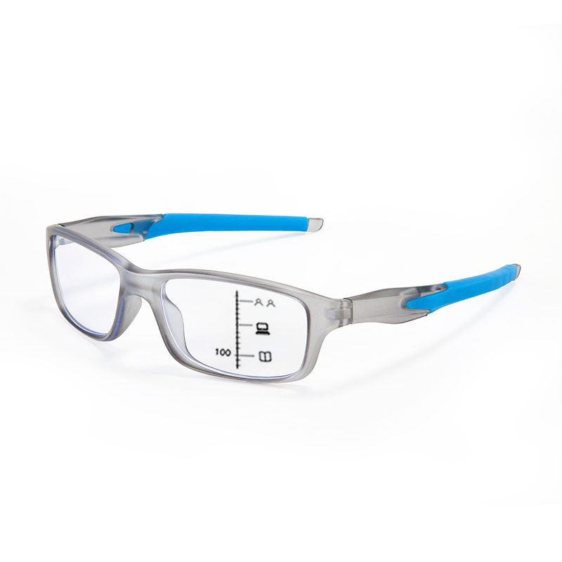 MEN'S RETRO SQUARE FRAME SPORTS ANTI-BLUE LIGHT PHOTOCHROMIC READING GLASSES