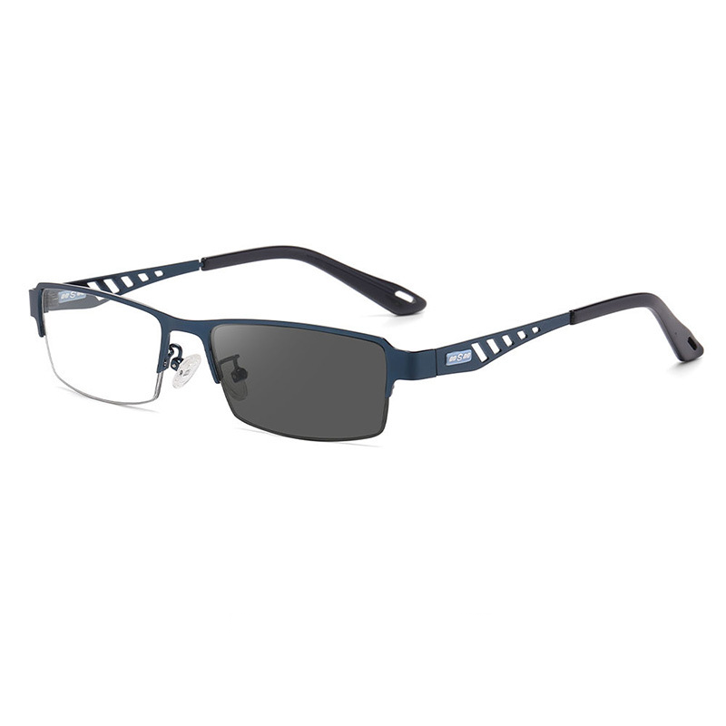 METAL BUSINESS ULTRALIGHT ANTI-BLUE LIGHT PHOTOCHROMIC READING GLASSES