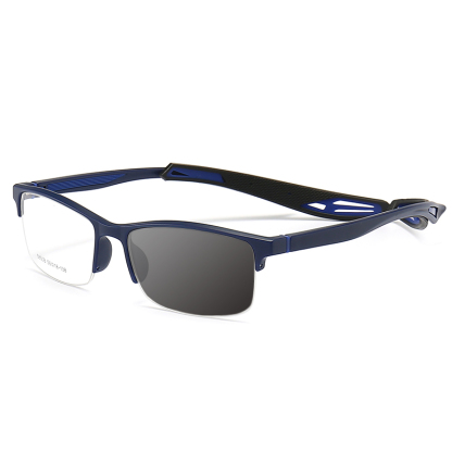 SPORTS HALF-FRAME LONG-LEG COMFORTABLE BLUE LIGHT BLOCKING PHOTOCHROMIC GLASSES