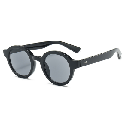 CASUAL RETRO ROUND FULL FRAME SUNGLASSES