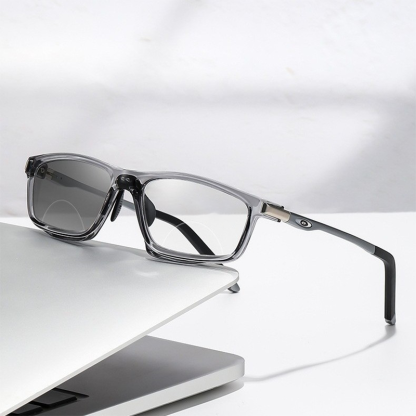 SPORTS BIFOCAL COLOR-CHANGING ALUMINUM-MAGNESIUM READING GLASSES