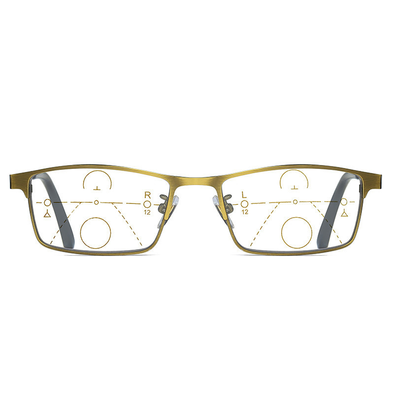 MEN'S STYLISH METAL SQUARE FRAME GLASSES