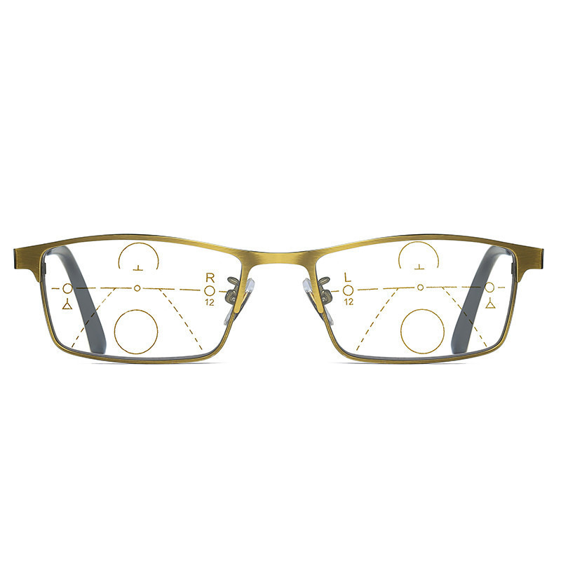 MEN'S STYLISH METAL SQUARE FRAME GLASSES