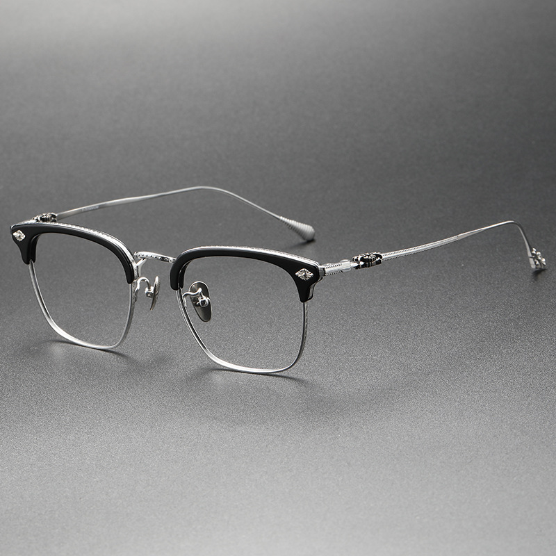 Benjamin Retro Titanium Full-Rim Glasses