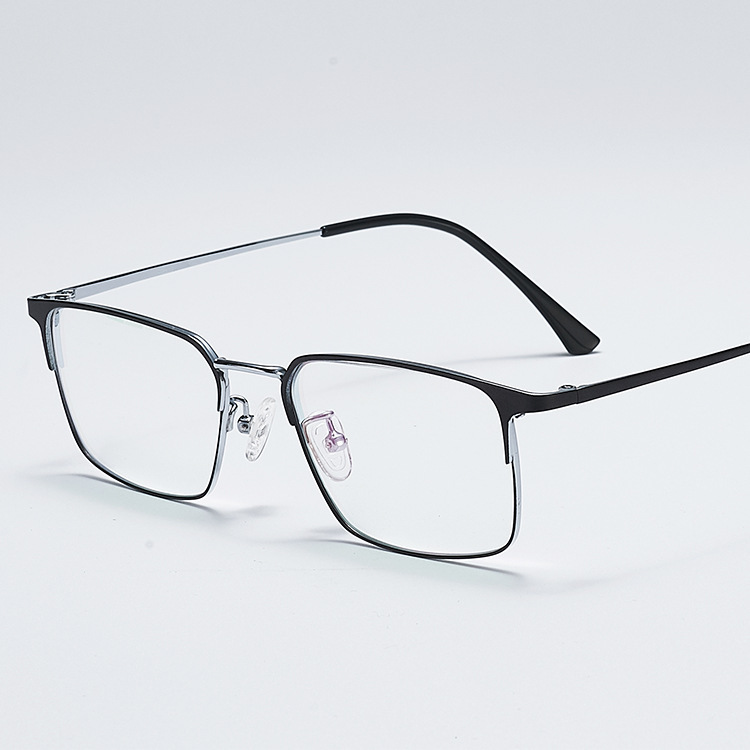 MEN'S HALF-FRAME PURE TITANIUM DEMAGNETIZING GLASSES