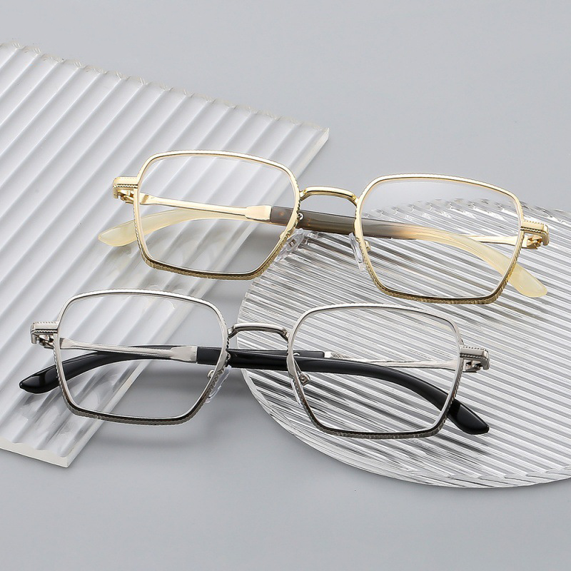 RETRO METAL STEAM BLUE LIGHT BLOCKING READING GLASSES