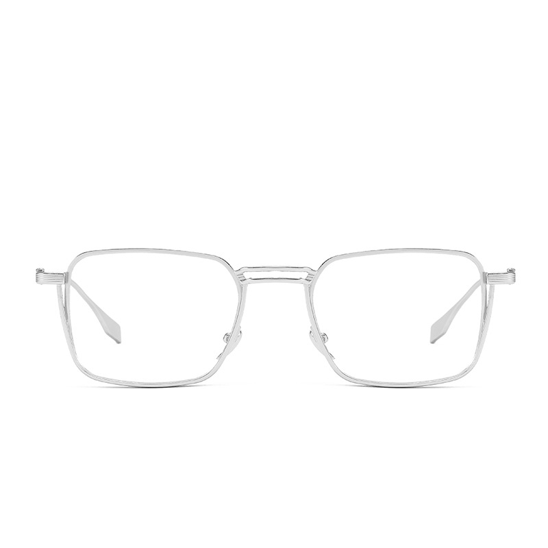 FASHIONABLE METAL GOTHIC SQUARE ANTI-BLUE LIGHT READING GLASSES