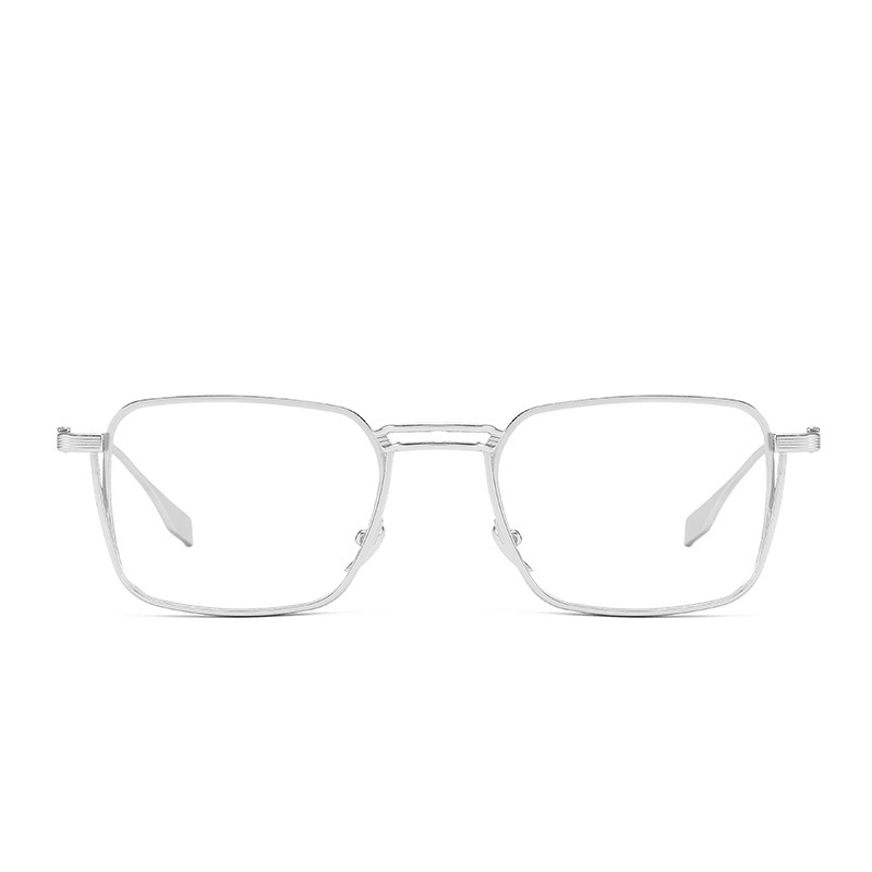 FASHIONABLE METAL GOTHIC SQUARE ANTI-BLUE LIGHT READING GLASSES