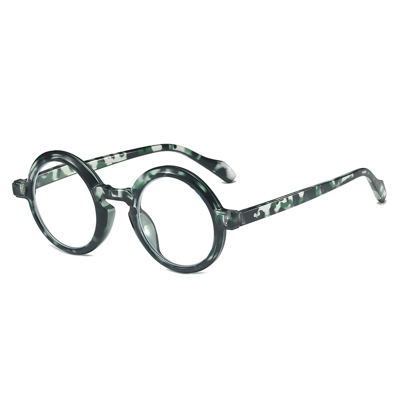 ROUND FRAME READING GLASSES WITH SPRING HINGES