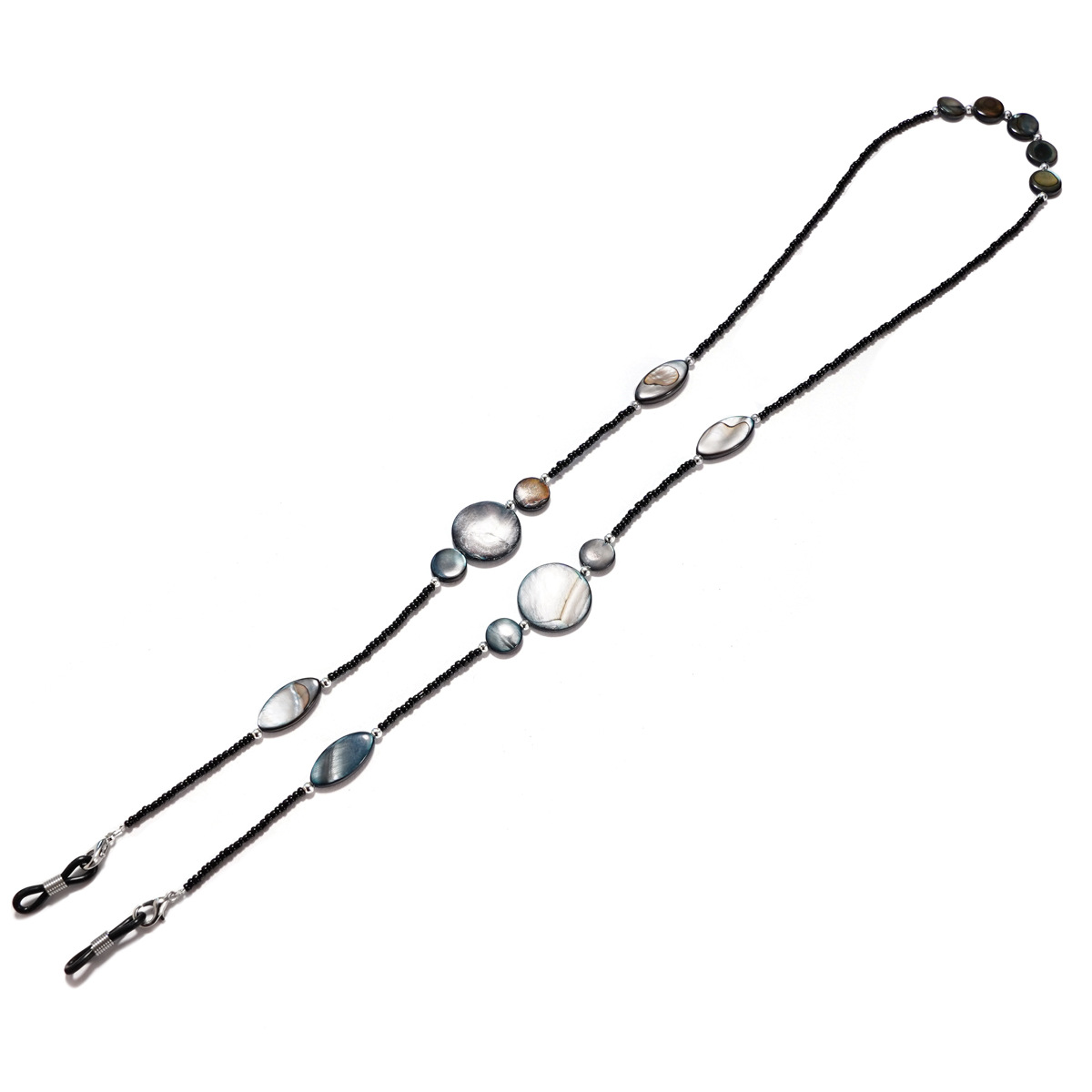READING GLASSES SHELL BEADS NECK HANGING LANYARD