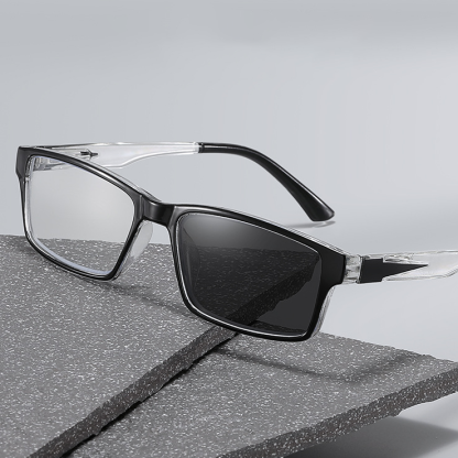 SPRING SMALL FRAME SQUARE PHOTOCHROMIC READING GLASSES