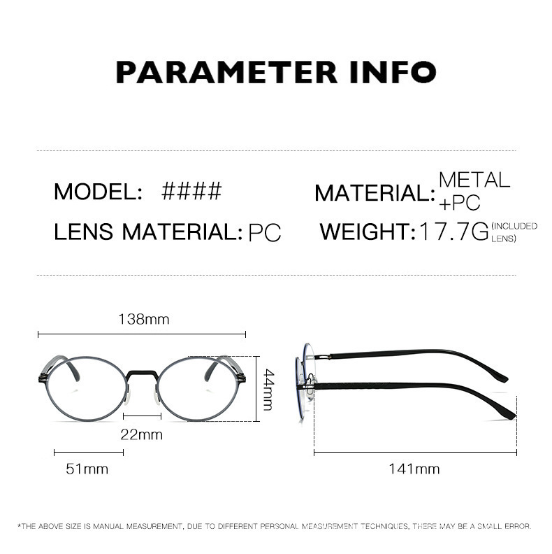 PROFESSIONAL ROUND FRAME READING GLASSES