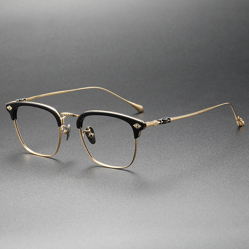 Benjamin Retro Titanium Full-Rim Glasses