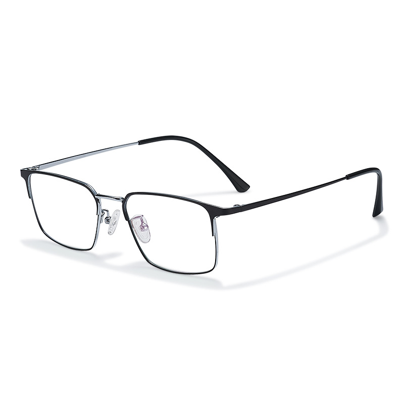 MEN'S HALF-FRAME PURE TITANIUM DEMAGNETIZING GLASSES