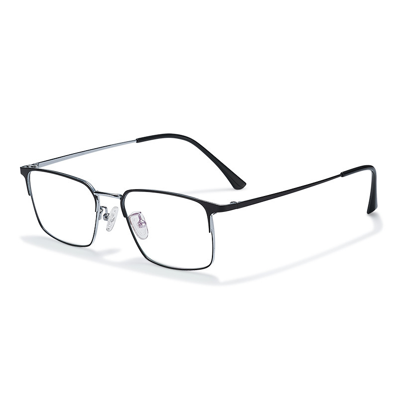 MEN'S HALF-FRAME PURE TITANIUM DEMAGNETIZING GLASSES