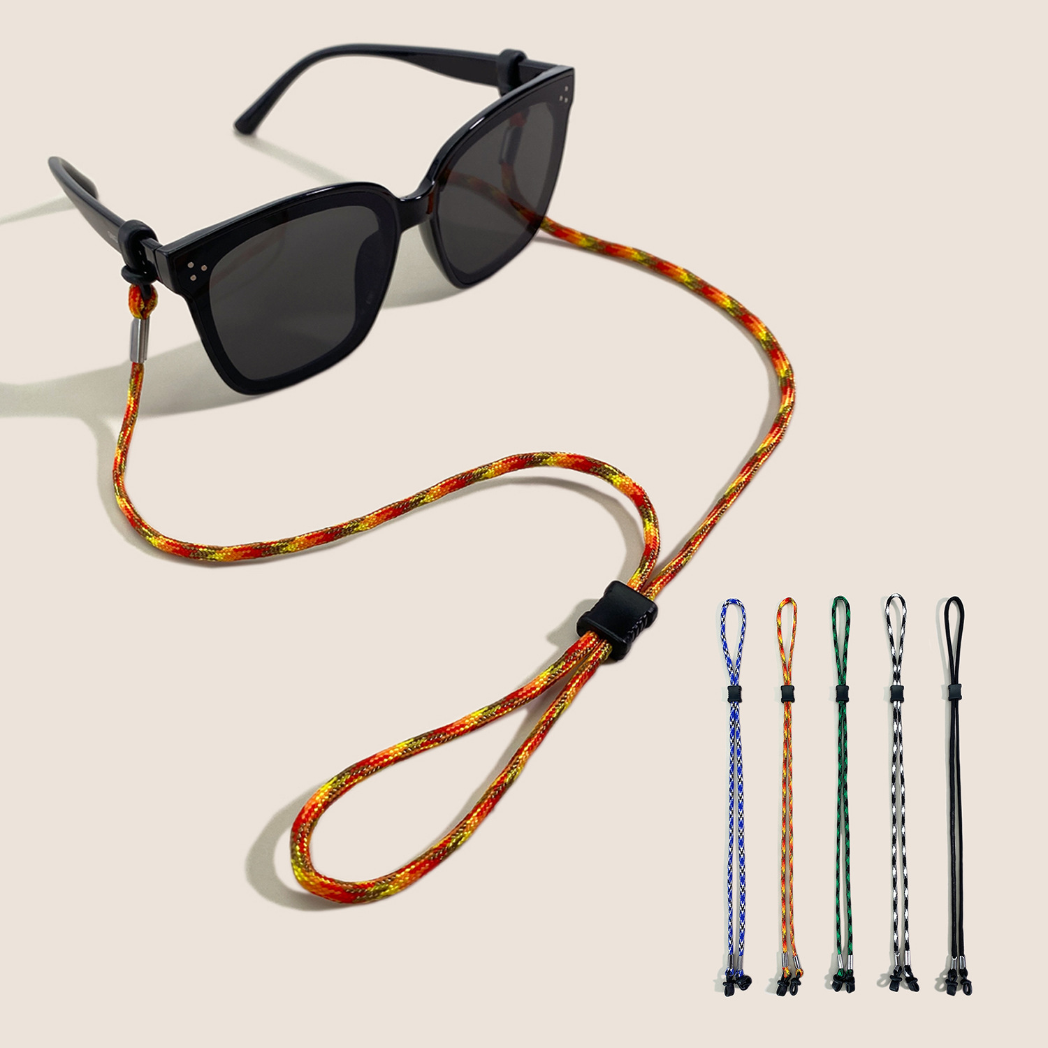 FASHIONABLE BRAIDED NON-SLIP NECK HANGING ADJUSTABLE GLASSES ROPE