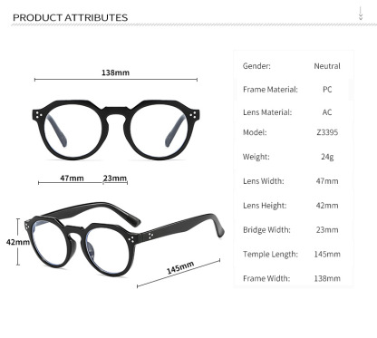 VINTAGE-INSPIRED IRREGULAR ROUND READING GLASSES